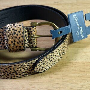 Universal Thread Womens Fuzzy Cheetah Print Belt Size L